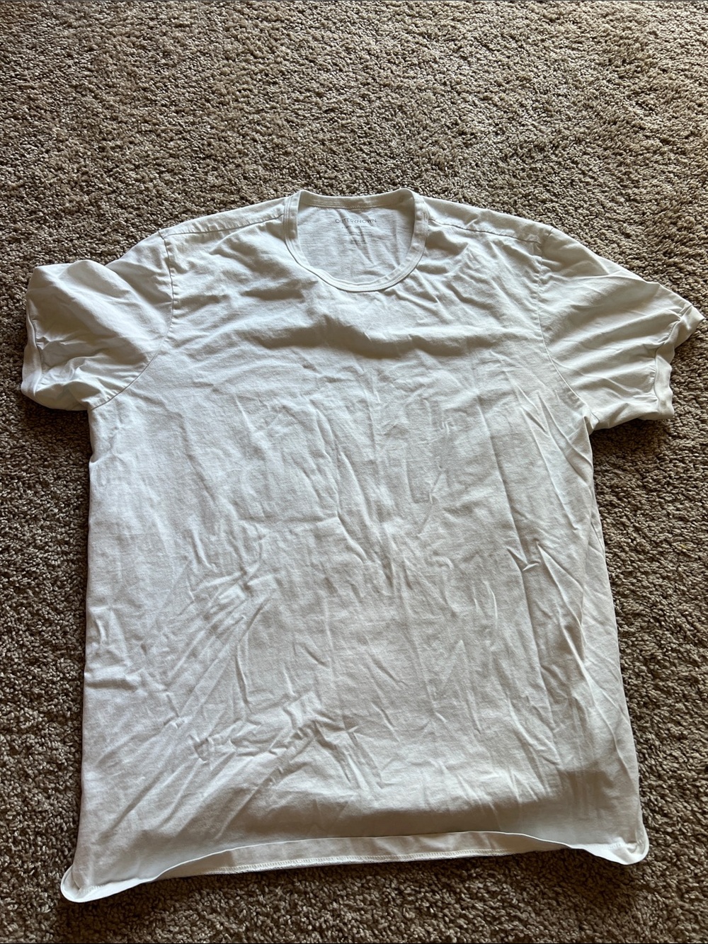 Outerknown Men’s White Crew Neck Short Sleeve Tee
